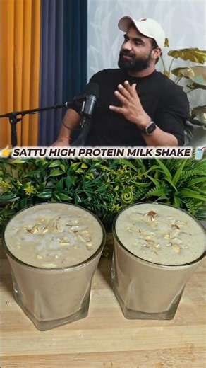 Sattu High Protein Milkshake ll Protein Shake || Viral Fitness Coach Nitesh Soni Ji #shorts #sattu
