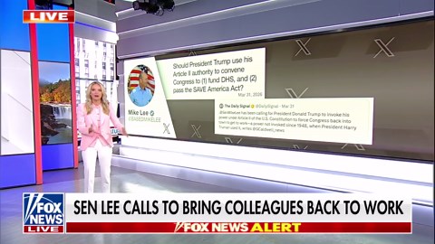 Sen. Mike Lee urges Trump to call lawmakers back to end shutdown