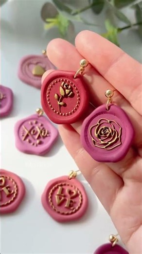 These Valentine's stamp earrings are like mini love letters you can wear.💕💌