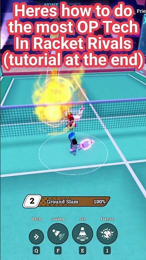 Heres how to do the most OP TECH In Racket Rivals #viral #roblox #gaming #adaptation #1v1 #gameplay