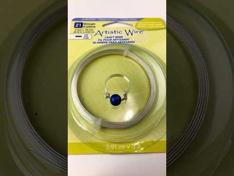 Flat Wire Ring Tutorial #ringmaking #diyrings #wirerings