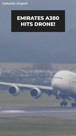 See the aftermath of the Emirates A380 collision with a drone in France. It's a sobering reminder of the risks drones pose near airports and aircrafts. Prioritize aviation safety! #DroneSafety #AviationSafety #SafetyFirst #emirates #a380 انظر إلى آثار تصادم طائرة الإمارات A380 مع طائرة بدون طيار (درون) في فرنسا. إنها تذكير مؤثر بالمخاطر التي تشكلها الطائرات بدون طيار (الدرون) بالقرب من المطارات و الطائرات. السلامة في الطيران أمرًا بالغ الأهمية! #الامارات#فرنسا #380 #سلامة_الطائرات #سلامة_الطيران