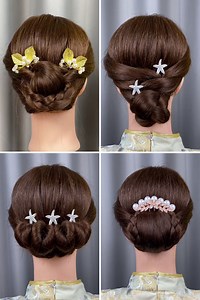Different Bun hairstyles for saree | Bridal Bun hairstyle | Simple Hairstyles