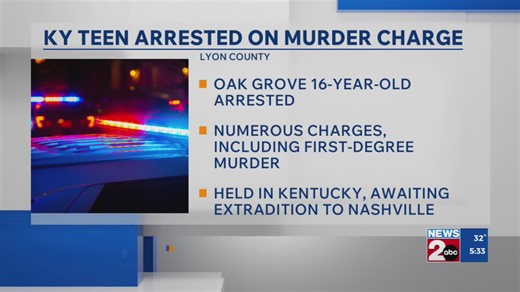 KY 16-year-old arrested on murder charge