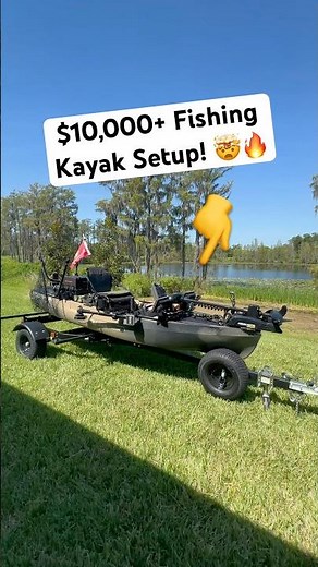 $10k+ Kayak Fishing Setup! 🔥💸 Fully Rigged Old Town PDL PRO 120 Walkthrough #fishing #fishinggear