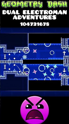 DUAL ELECTROMAN ADVENTURES #geometrydash #gd #gaming #geometrydashplayer #gdlevels #thepro1yo33