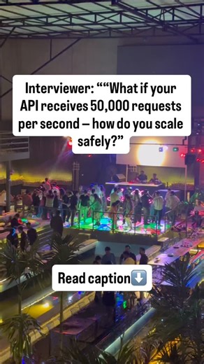 Software Dev | System Design & Tech on Instagram: "Handling 50,000 RPS isn’t about faster code — it’s about architecture built for scale. Here’s how high-traffic systems survive massive load 👇 ⸻ 1️⃣ Add Load Balancers Distribute traffic across many servers so no single machine gets overloaded. Think: Nginx, HAProxy, AWS ALB. ⸻ 2️⃣ Scale Horizontally Spin up multiple stateless API servers behind the load balancer. Stateless = easy to add/remove servers instantly. ⸻ 3️⃣ Use Aggressive Caching Cac