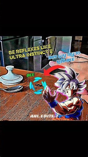This Bee has literally ultra instinct #ultrainstinct #goku #dbs #anime #goku