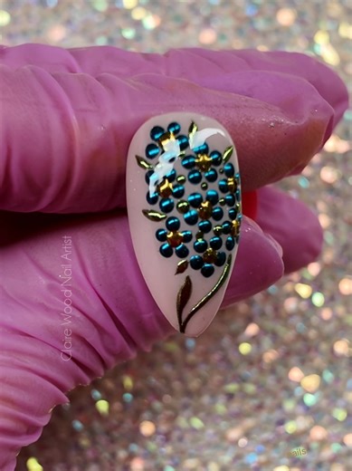 Chrome Flowers Nail Art Tutorial