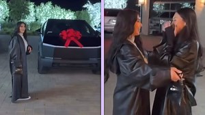 300K views · 2.6K reactions | Kim Kardashian's best friend, Tracy Romulus, shared a video of the beauty mogul surprising her with a Cybertruck for her birthday. | Entertainment Tonight | Facebook