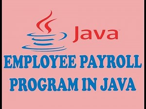 EMPLOYEE PAYROLL PROGRAM IN JAVA (URDU / HINDI)