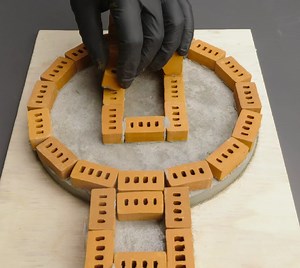 16M views · 130K reactions | Building a miniature model of a dream house with little bricks and cement! | Parentips | Facebook