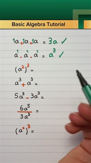 Basic Algebra Tutorial for Beginners # #mathshorts #maths #mathstricks #education #mathtutorial