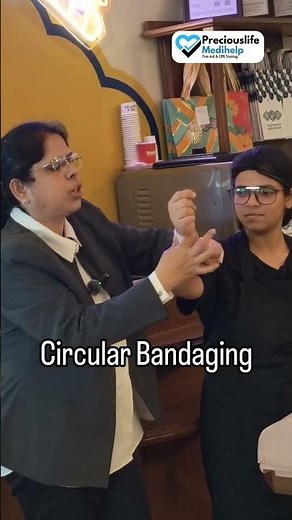 The Beginner’s Guide: How to Perform Circular Bandaging | Step-by-Step First Aid 🩹 #shorts