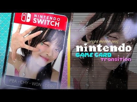nintendo game card transition | alight motion (pro)