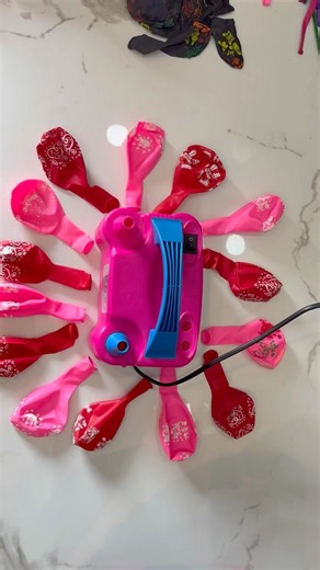 Satisfying colourful balloons! Electric balloon machine