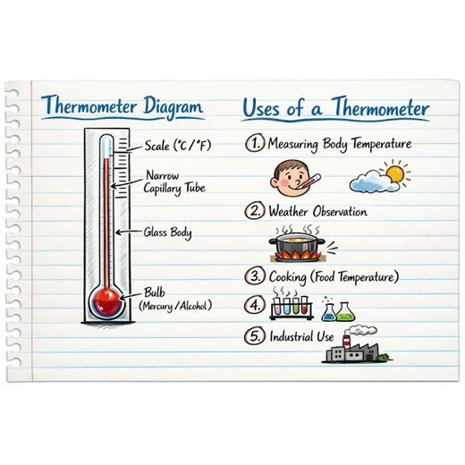 thermometer 🌡️ diagram and uses