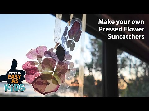 Make your own Pressed Flower Suncatchers | Mitre 10 Easy As Kids DIY