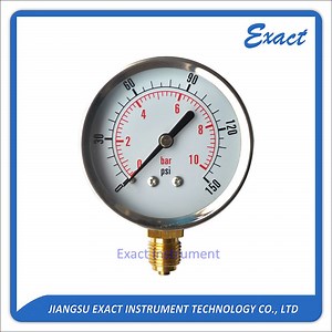 [Hot Item] Bourdon Tubes Mechanical Pressure Gauge for Gaseous and Liquid Media Manometer Vacuum Pressure Gauge