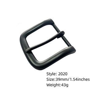 [Hot Item] Black Prong Pin Belt Buckle Buckles Square Replacement Buckle Leather Craft 1-1/2inch (39mm)