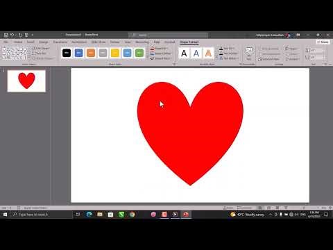 How to create heart animation in Powerpoint - Satya Kasaudhan
