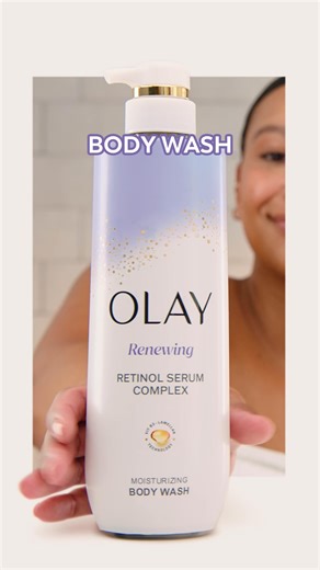 Olay Retinol Body Wash moisturizes to transform dull, stressed skin to rejuvenated. | Olay