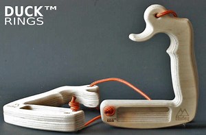 Duck Rings Advanced Portable Climbing Trainer (video)
