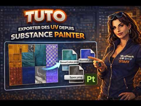 DIY - Vêtement FiveM - Exporter les UVs - Substance 3D Painter