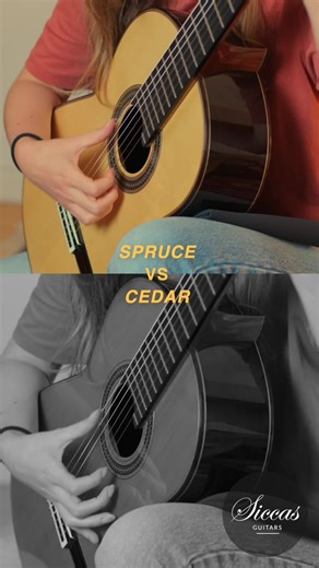 SPRUCED UP OR CEDAR MAGIC? Which voice speaks to you more – the brilliant clarity of spruce or the warm depth of cedar? The new Siccas Luthiers “Creation” Double-Top Model has just launched, and this direct comparison shows how two tonewoods can shape completely different characters within the same build. 👉 Both models are now available on our website: https://www.siccasguitars.de/collections/siccas-luthiers Karlijn Langendijk plays Evocación by José Luis Merlin. #SiccasGuitars #SiccasLuthiers 