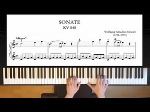 Tutorial: Mozart Piano Sonata No. 16 in C Major (1st Mvt) K. 545