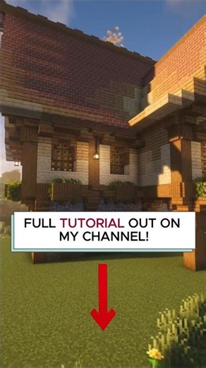 Full Tutorial Out On My Channel! Minecraft Medieval House Tutorial