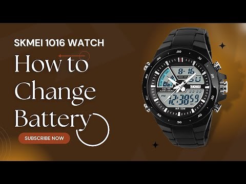 How to Change Wrist Watch Battery? SKMEI 1016 Analog Digital Watch CR2016 SR626 Battery Replacement