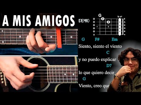 A Mis Amigos - Ed Maverick GUITARRA Tutorial / DEMO | Acordes