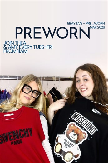 🔥Preloved Live! £3 start on VINTAGE, STREETWEAR, DESIGNER & ACCESSORIES!🔥 | eBay Live UK