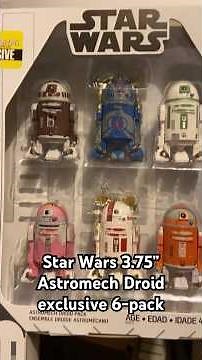Checkout this cool Star Wars 3.75” Astromech Droid 6-pack from Entertainment Earth. #starwars