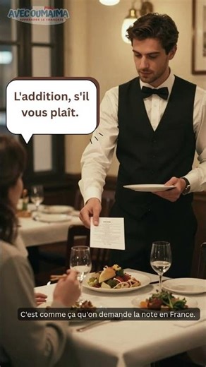 5 phrases que les Français utilisent au restaurant 🍽️ #apprendrelefrancais #learnfrench