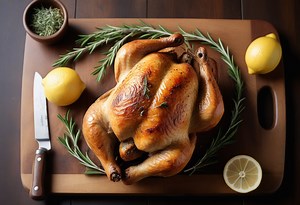 Simple Garlic and Herb Roast Chicken
