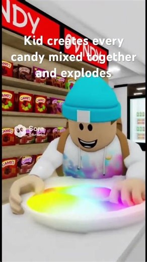 Kid explodes after eating insane candy #robux #roblox #funny #cute #memes #edit #robloxmemes #fyp