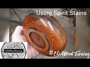 Woodturning | Chestnut Bowl | finished with Chestnut Products Spirit Stains (Black + Orange)