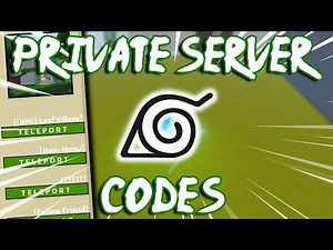 LEAF VILLAGE PRIVATE SERVER CODES FOR SHINOBI LIFE 2 ROBLOX! | PART 1/3