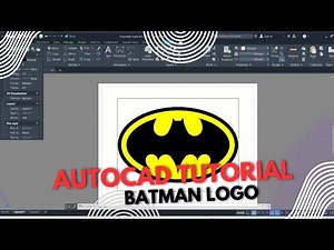AutoCAD Tutorial: How to Draw Batman Logo | Step-by-Step 2D Sketch for Beginners