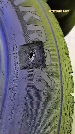 Tire Vulcanizing Fire Damage Repair. #automobile tire repair