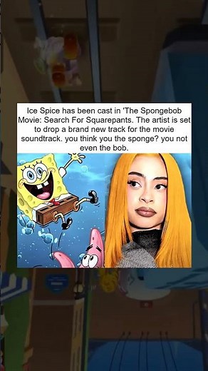 Ice Spice Joins SpongeBob Movie! 🧽✨Ice Spice Drops New Track for SpongeBob 🎤🧽