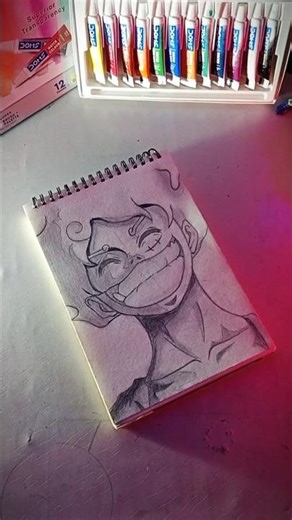 Monkey D. Luffy Sketch Art | 🔥 Gear 5 Sketch | One Piece Art Speed Drawing ⚡ #Shorts