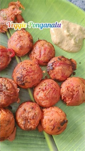 Crispy & Fluffy Veggie 🫜🌿🥕 Ponganalu Perfect Morning Tiffin #GuntaPonganalu #BreakfastRecipes#shorts