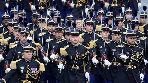 France Bastille Day: Youth volunteers at centre stage of military parade