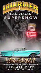 521 reactions · 149 shares | Get ready for Las Vegas' Greatest Custom Car Show on Sunday, September 4th 2022 at the Las Vegas Convention Center! Click to BUY YOUR TICKETS today! | Lowrider Magazine | Facebook