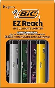 BIC EZ Reach Candle Lighter, The Ultimate Lighter with Wand for Candles, Assorted Snoop Dogg Designs, 6 Count Pack of Lighters