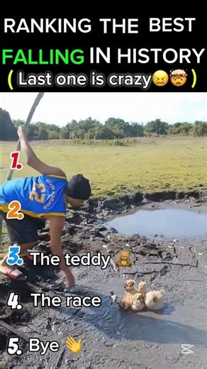 Ranking the funniest falling moments #funny #shorts #ranking