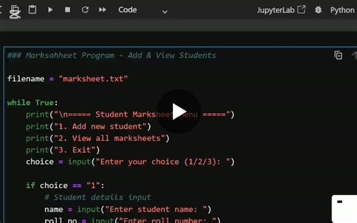 #python #programming #learning #studentproject | Muhaymin Ali